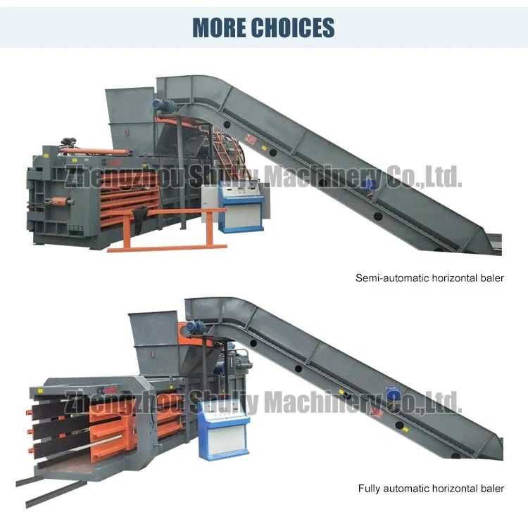 Horizontal Baler Pet Bottles Baling Press Waste Plastic Bottles Compactor Factory Price Cardboard Hydraulic Press