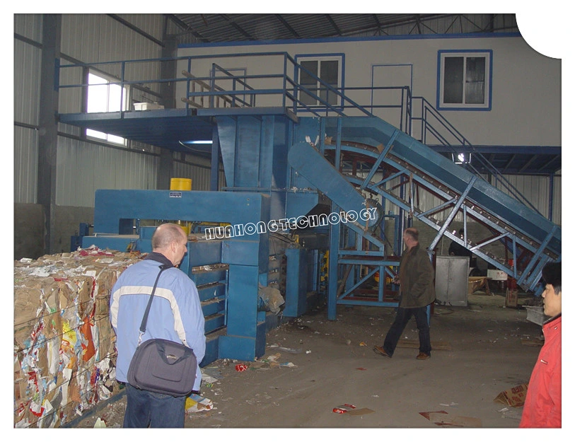 Cheap Waste Paper Cardboard Carton Occ Plastic Pet Bottle Recycling Machine Horizontal Balers