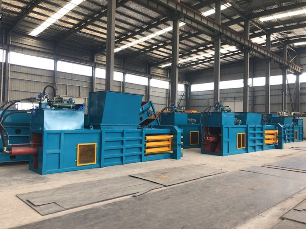 Hydraulic Waste Paper Baler Fully Automatic Horizontal Baling Press Machine Horizontal Pet Bottle Compactor Baler