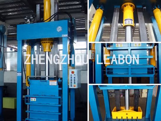 Presse hydraulique verticale automatique de machine de presse de papier de carton de rebut de Hydralic avec le CE