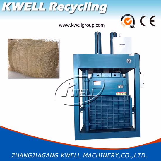 Presse à balles en fibre de palmier/presse à balles hydraulique en fibre de coco/machine à balles en fibre de coton pour la mise en balles de cartons, fils de coton, plastique, bois