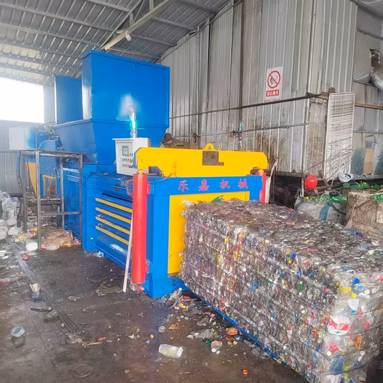 Presse à balles semi-automatique pour bouteille en plastique de vieux papiers