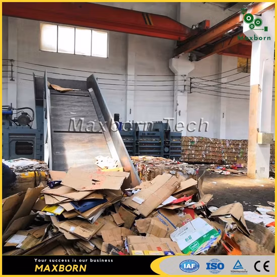 La Chine de qualité supérieure entièrement automatique de la machine à balles de déchets hydraulique horizontale double RAM/ Presse à balles hydraulique pour le plastique et la paille de carton de carton